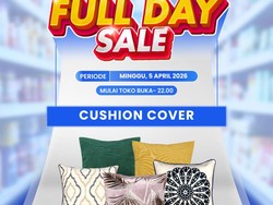 Sarung Bantal Sofa Diobral Rp 20 Ribu di Transmart Full Day Sale