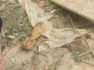 Gegana Ledakkan Bom Mortir Temuan Perajin Batu Bata di Labuhanbatu