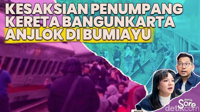 Video: Kereta Api Bangunkarta Anjlok, Penumpang Evakuasi Diri ke Stasiun Bumiayu