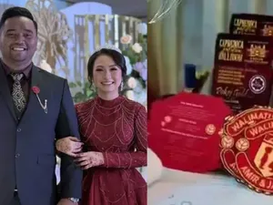 Viral Pernikahan Tema Manchester United, Pengantin Pria Rogoh Belasan Juta