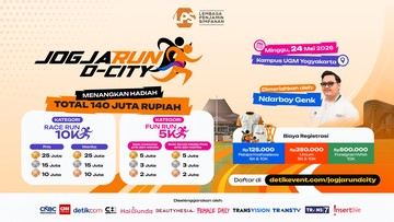 Jogja Run D-City 2026 di Depan Mata, Ajang Lari Seru, Hadiahnya Puluhan Juta!