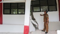 Pergerakan Tanah Rusak Ruang Kelas, Aktivitas Belajar Terganggu
