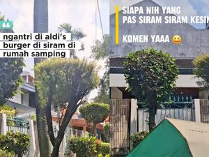 Viral Antrean Aldis Burger Tetap Ramai, Meski Tampak Disiram Air oleh Warga