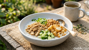 Keunikan Rasa Bubur Ayam Dibontengan Khas Tasikmalaya