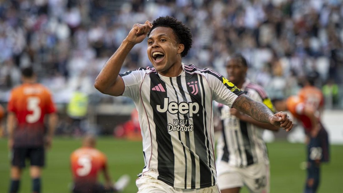 Perayaan gol Weston McKennie. (Foto: Juventus FC via Getty Images/Alberto Gandolfo - Juventus)