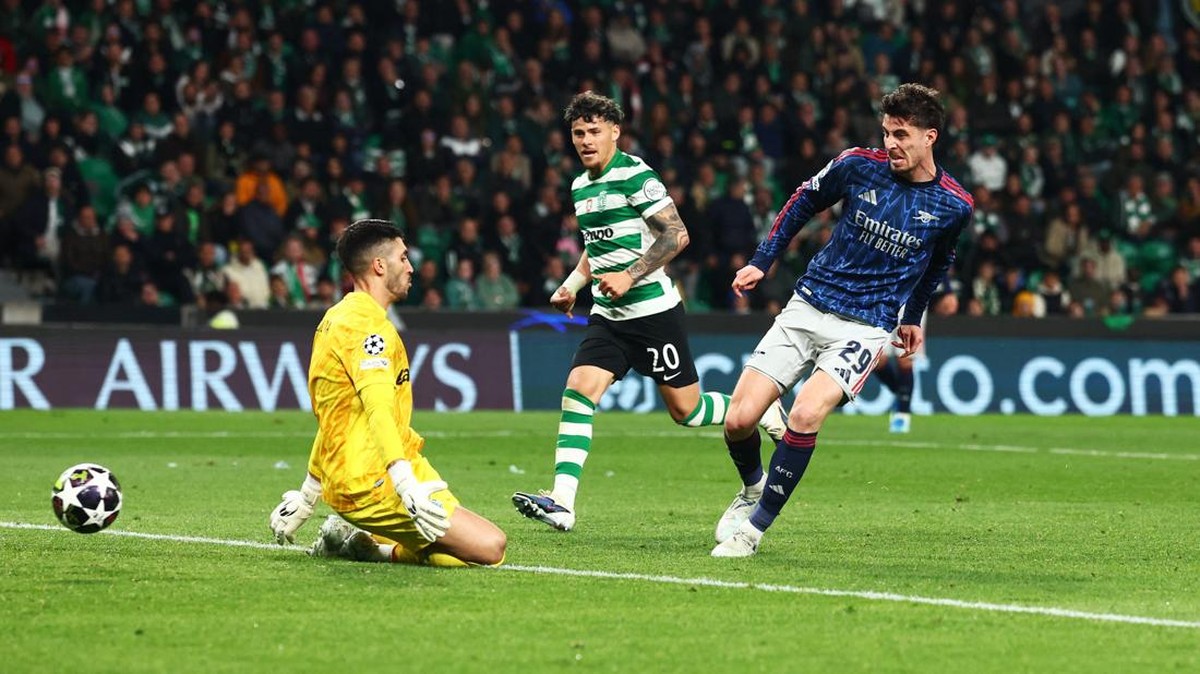 Momen gol Kai Havertz. (Foto: REUTERS/Pedro Nunes)