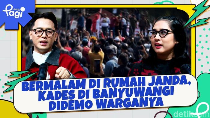 Video: Terciduk Bermalam di Rumah Janda, Kades di Banyuwangi Didemo Warganya