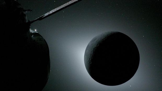 Foto langka Gerhana Matahari dan Earthset dari misi Artemis II