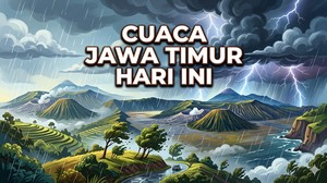 Prakiraan Cuaca Jawa Timur 16 Mei 2026, Hujan Ringan di 25 Wilayah