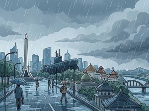 Cuaca Surabaya Hari Ini: Hujan Ringan, Suhu Sejuk hingga Lembap Tinggi