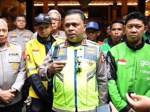 Kakorlantas Sapa Komunitas Ojol Polda Kalsel, Perkuat Kolaborasi Jaga Kamtibmas