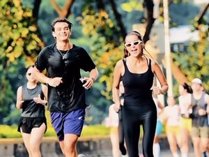 Potret Olla Ramlan Olahraga Bareng Tristan Molina, Tampil Mesra & Kompak