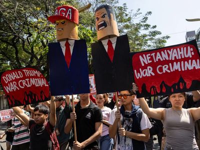 Aksi Protes di Manila Soroti Konflik AS-Israel dengan Iran