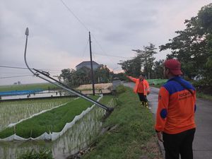 Angin Kencang Terjang Undaan Kudus, Belasan Rumah Rusak