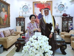 Megawati Terima Dubes Arab Saudi, Komitmen Jaga Perdamaian Dunia