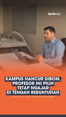 Video: Kampus Hancur Dibom, Profesor Ini Pilih Tetap Ngajar di Tengah Reruntuhan