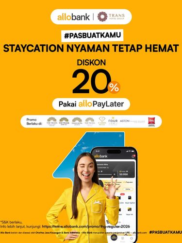 Staycation hemat dengan Allo PayLater