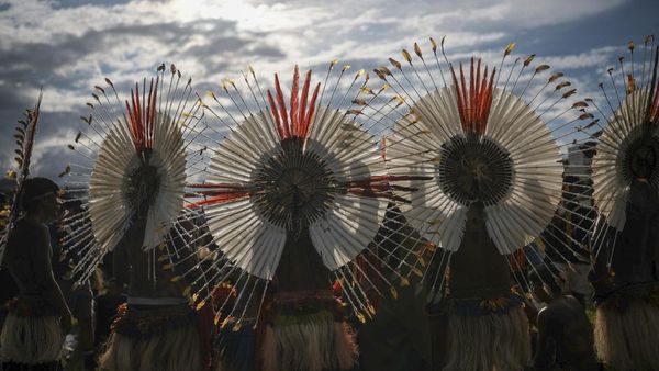 Aksi Warga Adat di Brasil Tuntut Pengakuan Wilayah Leluhur