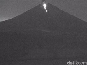 Gunung Semeru Erupsi Malam Ini, Kolom Abu Capai 1 Km