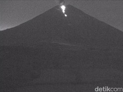 Gunung Semeru Erupsi Malam Ini, Kolom Abu Capai 1 Km