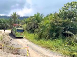 Sempat Ambles, Jalan Nasional Perbatasan di Nunukan Kini Bisa Dilintasi