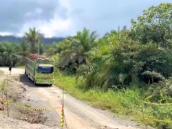Sempat Ambles, Jalan Nasional Perbatasan di Nunukan Kini Bisa Dilintasi