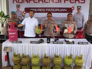 Bos Pangkalan di Pasuruan Tersangka Oplos LPG 3 Kg Cuan 24 Juta/Bulan