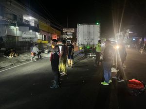 Hantam Truk Tronton di Bypass Soekarno Tabanan, Pengendara NMax Tewas