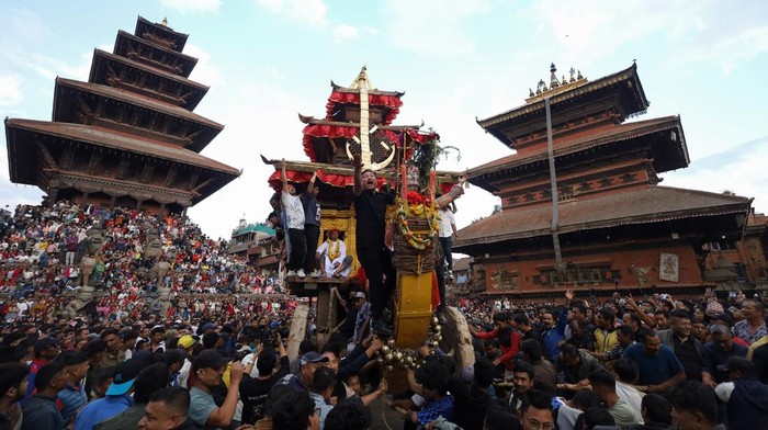Festival Biska Jatra Hidupkan Tradisi Kuno di Jantung Kathmandu