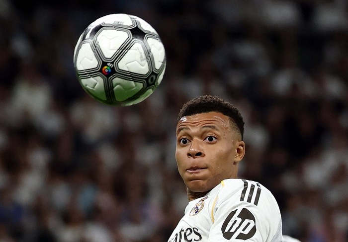 Soccer Football - LaLiga - Real Madrid v Girona - Santiago Bernabeu, Madrid, Spain - April 10, 2026 Real Madrids Kylian Mbappe in action REUTERS/Gonzalo Fuentes