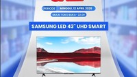 LED TV 43 Inch UHD Smart Diskon Rp 1,3 Juta di Transmart Full Day Sale