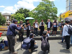 Aksi Solidaritas, Koalisi Masyarakat Sipil Susuri TKP Penyerangan Andrie Yunus