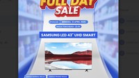 LED 43' UHD Smart TV Diskon Gede di Transmart Full Day Sale