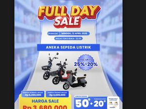 Ada Promo Menggoda Sepeda Listrik di Transmart Full Day Sale