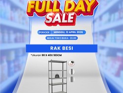 Transmart Full Day Sale! Beli Rak Besi Lebih Murah