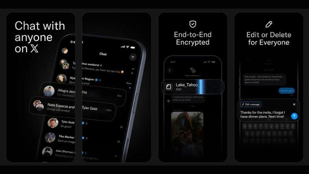 aplikasi xchat buatan elon musk. dok. xchat