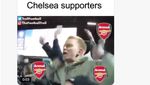 Meme: Ledek Arsenal, Fans Chelsea Malah Bersorak Dibantai Man City