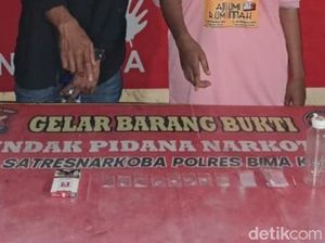 Montir dan IRT Pengedar Sabu Digerebek Berduaan dalam Kamar Kos di Bima