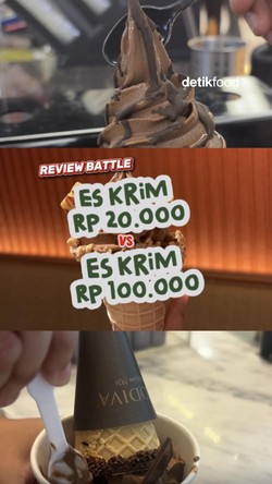 Video: Review Battle 3 Es Krim Cokelat Harga Rp 20.000 vs Rp 100.000