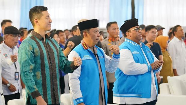 Kapolri Jenderal Listyo Sigit Prabowo menghadiri aktivitas Halal Bihalal Idul Fitri 1447 H Keluarga Besar Konfederasi Serikat Pekerja Seluruh Indonesia (KSPSI) AGN. (dok Polri)