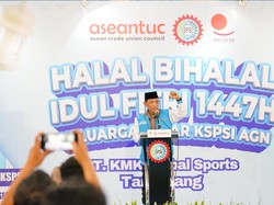 Kapolri Hadiri Halalbihalal KSPSI, Ajak Dukung Pemerintah-Jaga Iklim Investasi