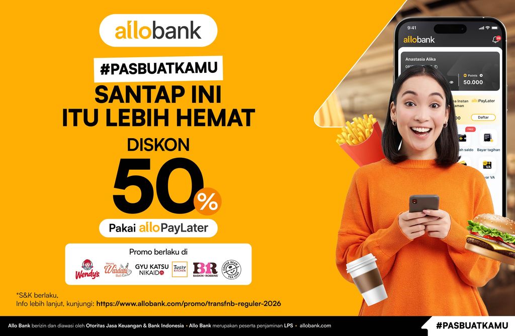 Promo Wendy's menggunakan Allo PayLater