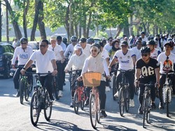 Bupati Gowa Luncurkan Gerakan Bersepeda Agar Hemat Energi, ASN Jadi Contoh