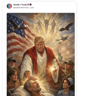 Teknologi AI Ciptakan Gambar Unik Trump dengan Sentuhan Agamis