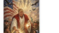 Gambar AI Trump Jadi 'Yesus' Tampilkan Sosok Makhluk Aneh