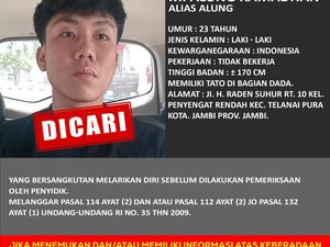 Alung DPO Sabu 58 Kg Jambi Dikabarkan Ditangkap, Ini Kata Polisi