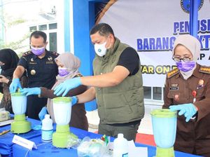 BNN Aceh Musnahkan Barang Bukti Kasus 4,9 Kg Sabu