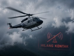 Titik Terakhir Helikopter PK-CFX Sebelum Dilaporkan Hilang Kontak