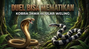 Fakta Ular Weling vs Kobra Jawa: Siapa Paling Mematikan?
