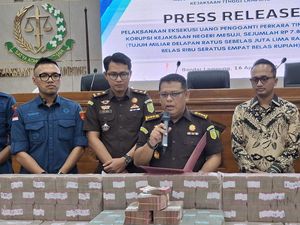 Kasus Korupsi Tol Terpeka, Kejati Lampung Sita-Setorkan Rp 7,8 Miliar ke Negara